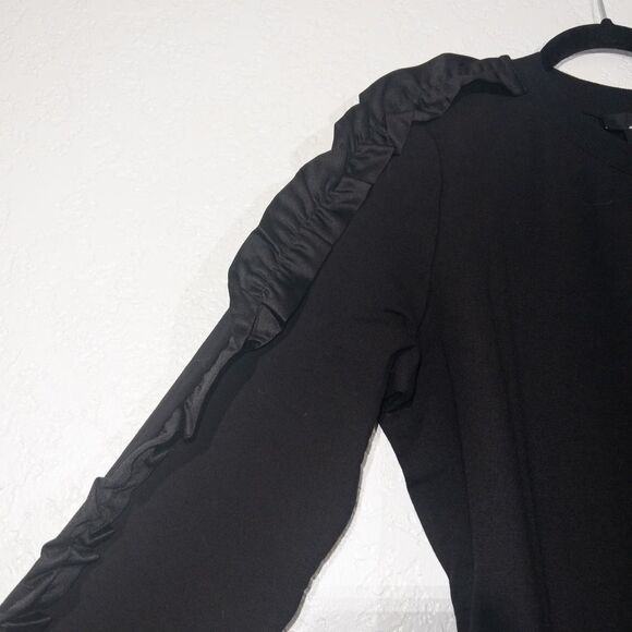 Jason Wu Black Ruffle‎ Sleeve Sweater Size Small - Picture 3 of 7